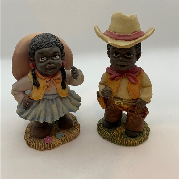 Accents Vintage Boy Girl African American Figurines Poshmark